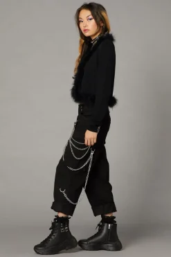 Women Black Friday Knitwear & Cardis*Fluff Trim Cardigan