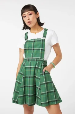 Women Black Friday Dresses & Pinafores*Forest Tartan Pinafore