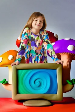 Kids Dangerkids Dresses & Pinafores*Fun Guy Kids Jersey Dress