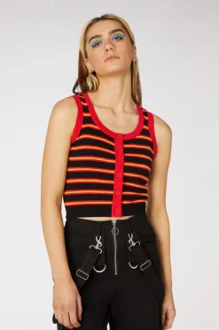 Women Dangerfield Knitwear & Cardis*Fury Stripe Sleeveless Knit