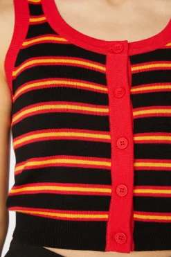 Women Dangerfield Knitwear & Cardis*Fury Stripe Sleeveless Knit