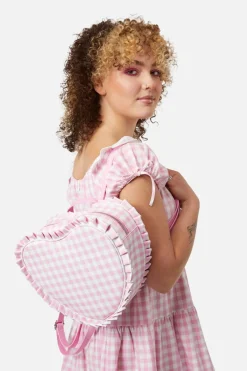 Accessories Dangerfield Bags*Gingham Heart Backpack