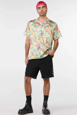 Men Dangerfield Shirts & Tees*Glade Satin Printed Shirt