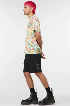 Men Dangerfield Shirts & Tees*Glade Satin Printed Shirt