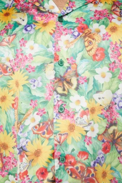 Men Dangerfield Shirts & Tees*Glade Satin Printed Shirt