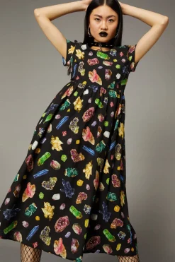 Women Black Friday Dresses & Pinafores*Glorious Geodes Goth Dress