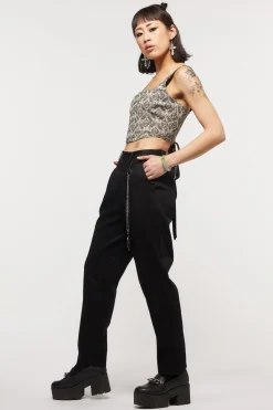 Women Dangerfield Pants & Jumpsuits*Goth Chain Clip Pants
