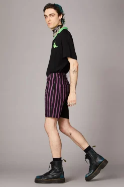 Men Black Friday Pants & Shorts*Goth Stripe Contrast Short
