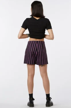 Women Black Friday Skirts & Skorts*Goth Stripe Drill Skort