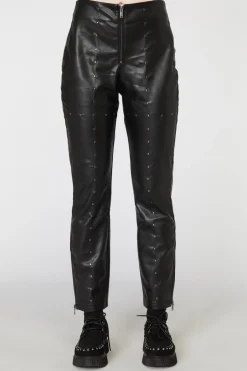 Women Dangerfield Pants & Jumpsuits*Goth Studded Pu Leggings