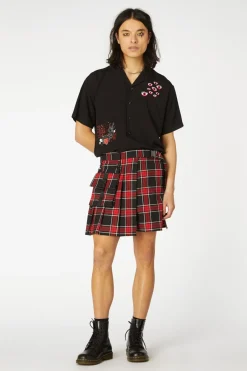 Men Black Friday Pants & Shorts*Goth Tartan Clip Skort