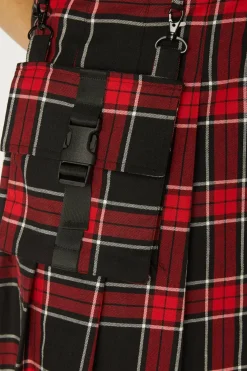 Men Black Friday Pants & Shorts*Goth Tartan Clip Skort