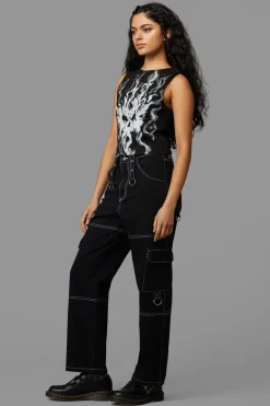 Women Black Friday Blouses & Tops*Gothic Veil Tank