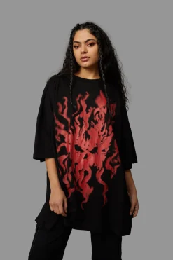 Women Black Friday Blouses & Tops*Gothic Veil Tee