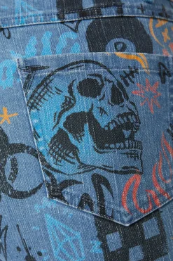 Women Dangerfield Pants & Jumpsuits*Graffiti Denim Slim Jean