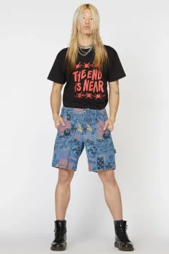 Men Dangerfield Pants & Shorts*Graffiti Denim Unisex Short