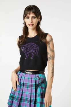 Women Dangerfield Knitwear & Cardis*Grinning Cat Placement Vest