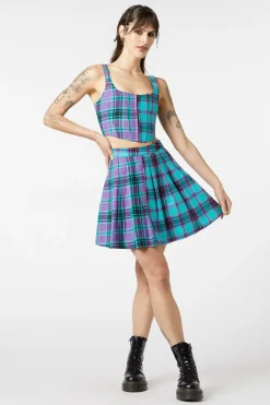 Women Dangerfield Skirts & Skorts*Grinning Tartan Pleated Skirt