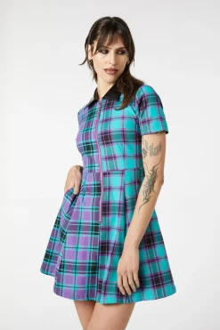 Women Dangerfield Dresses & Pinafores*Grinning Tartan Zipper Dress