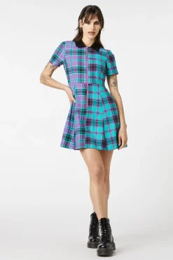 Women Dangerfield Dresses & Pinafores*Grinning Tartan Zipper Dress