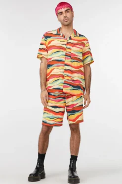 Men Dangerfield Shirts & Tees*Grounded Satin Ss Shirt