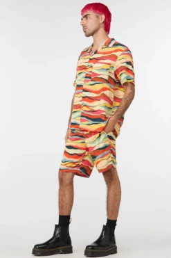 Men Dangerfield Shirts & Tees*Grounded Satin Ss Shirt