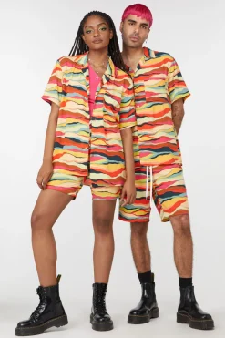 Men Dangerfield Shirts & Tees*Grounded Satin Ss Shirt