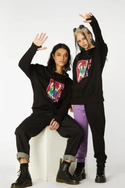 Men Black Friday Jumpers & Knits*Grunge Printed Hoodie