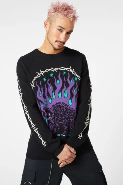 Men Dangerfield Shirts & Tees*Guiding Spirit Cat Knit