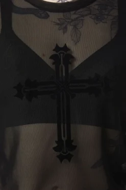 Women Dangerfield Blouses & Tops*Hail Lilith Flocked Mesh Top