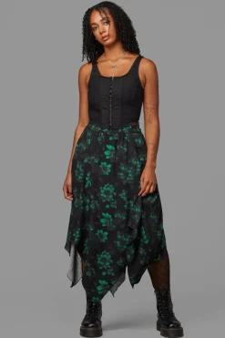 Women Black Friday Skirts & Skorts*Haunted Bloom Floral Skirt