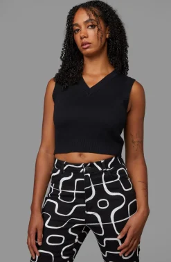 Women Black Friday Blouses & Tops*Haunted Bloom Knit Vest