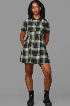 Women Black Friday Dresses & Pinafores*Haunted Bloom Tartan Skater Dress