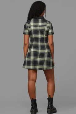 Women Black Friday Dresses & Pinafores*Haunted Bloom Tartan Skater Dress