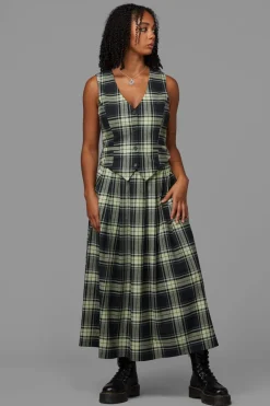 Women Black Friday Blouses & Tops*Haunted Bloom Tartan Vest