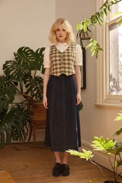 Women Princess Highway Blouses & Tops*Hazel Check Vest