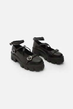 Accessories Dangerfield Shoes*Heart Buckle Strappy Shoe