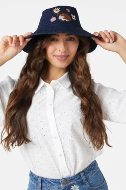 Accessories Princess Highway Hats*Hedgehog Embroidered Hat