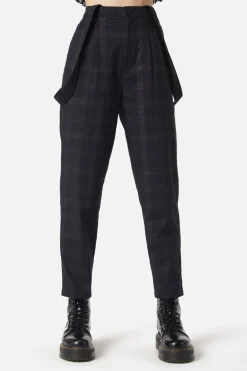 Women Dangerfield Pants & Jumpsuits*High Society Tartan Pant U0026 Belt