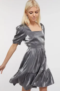 Women Dangerfield Dresses & Pinafores*Holographic Ruffle Dress