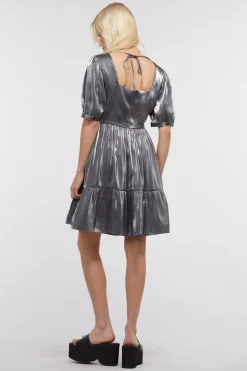Women Dangerfield Dresses & Pinafores*Holographic Ruffle Dress