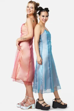 Women Dangerfield Dresses & Pinafores*Holographic Sheer Dress