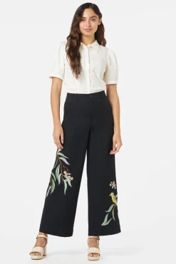 Women Princess Highway Pants & Jumpsuits*Honey Eater Embroidered Pant
