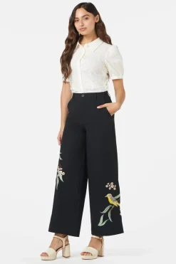 Women Princess Highway Pants & Jumpsuits*Honey Eater Embroidered Pant