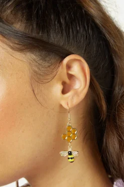 Accessories Princess Highway Jewellery*Honeycomb Bee Earrings