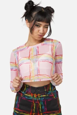 Women Dangerfield Blouses & Tops*Hype Queen Mesh Crop