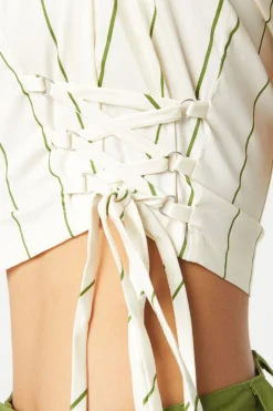 Women Dangerfield Blouses & Tops*Impossible Things Lace Up Blouse