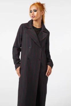 Women Dangerfield Jackets & Coats*Impossible Things Pin Stripe Coat