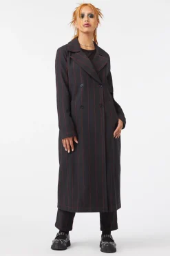 Women Dangerfield Jackets & Coats*Impossible Things Pin Stripe Coat