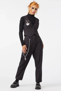 Women Dangerfield Blouses & Tops*Impossible Things Pin Stripe Vest